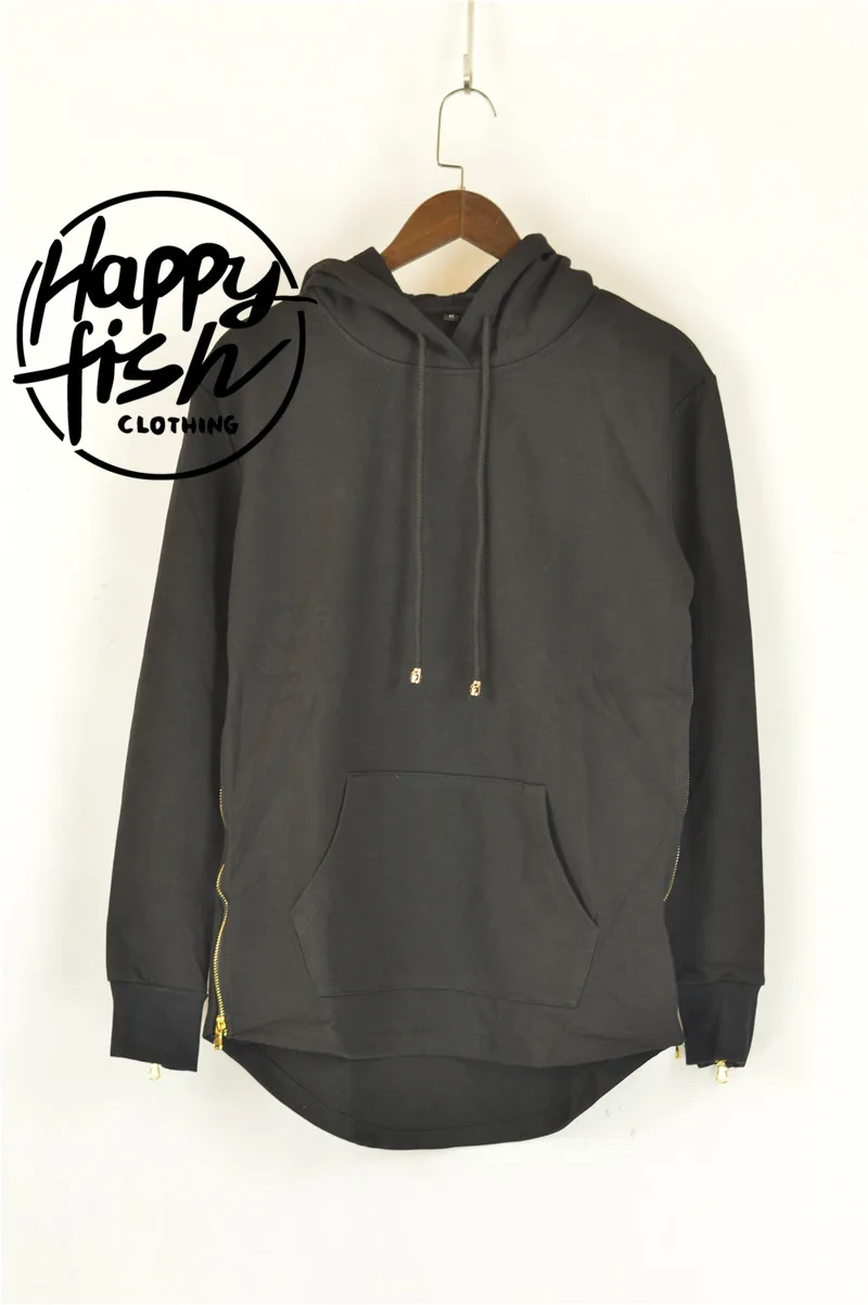 2026 Brand New Mens Hoodies Sweatshirts Streetwear Hip Hop Long Zipper Sweatshirt Cut Extended Men Hoody Sweatshirts For Male