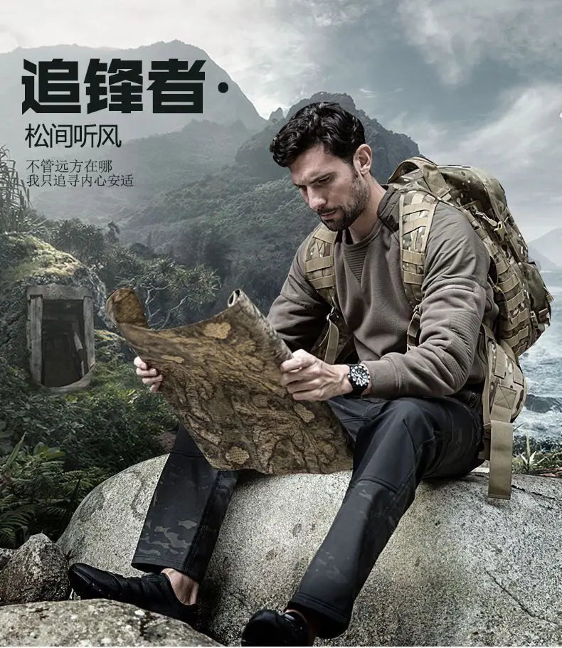 High Quality Men Tactical Jacket Sweatshirt Hoodie Military Fleece Pullover Warm Outdoor Tops Sport Hiking Autumn Winter Shirts