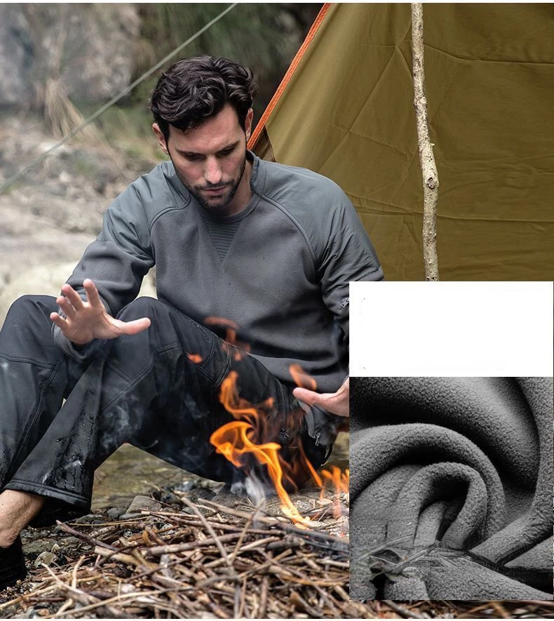 High Quality Men Tactical Jacket Sweatshirt Hoodie Military Fleece Pullover Warm Outdoor Tops Sport Hiking Autumn Winter Shirts
