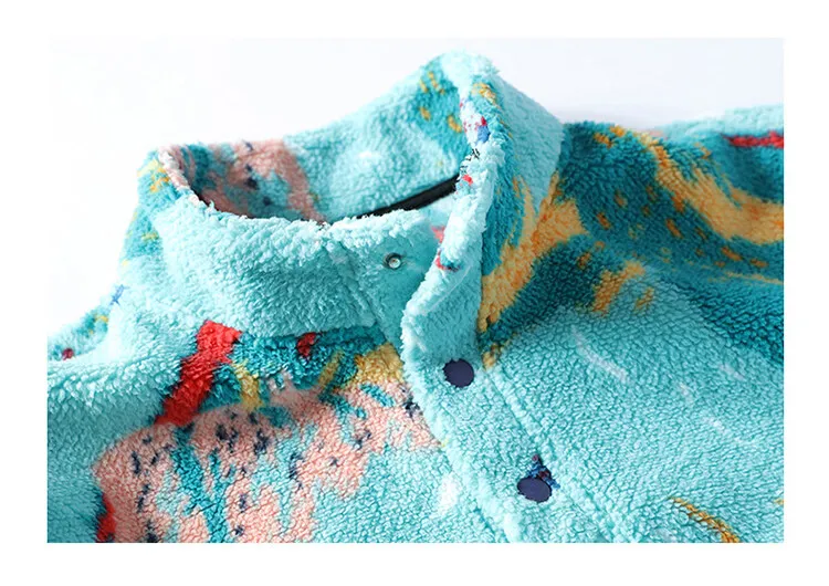 Autumn Winter Men's Fleece Thicken Warm Stand Collar Sweater Printed Knit Sweater Base Pullovers Printing Hoodie