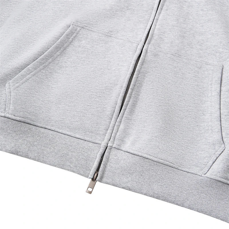 JMD Fashion Men 410gsm 100% Cotton Zipper Hoodies Unisex Casual Heavy Weight Boxyfit Solid Hooded Jacket Outfits QH0170