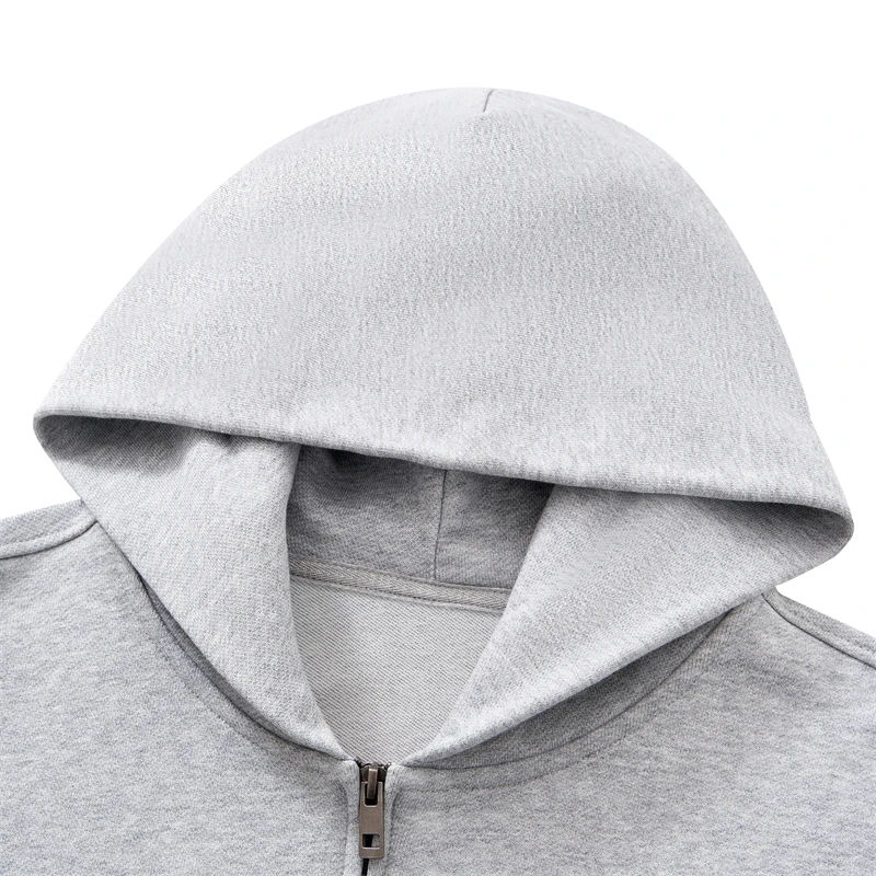 JMD Fashion Men 410gsm 100% Cotton Zipper Hoodies Unisex Casual Heavy Weight Boxyfit Solid Hooded Jacket Outfits QH0170