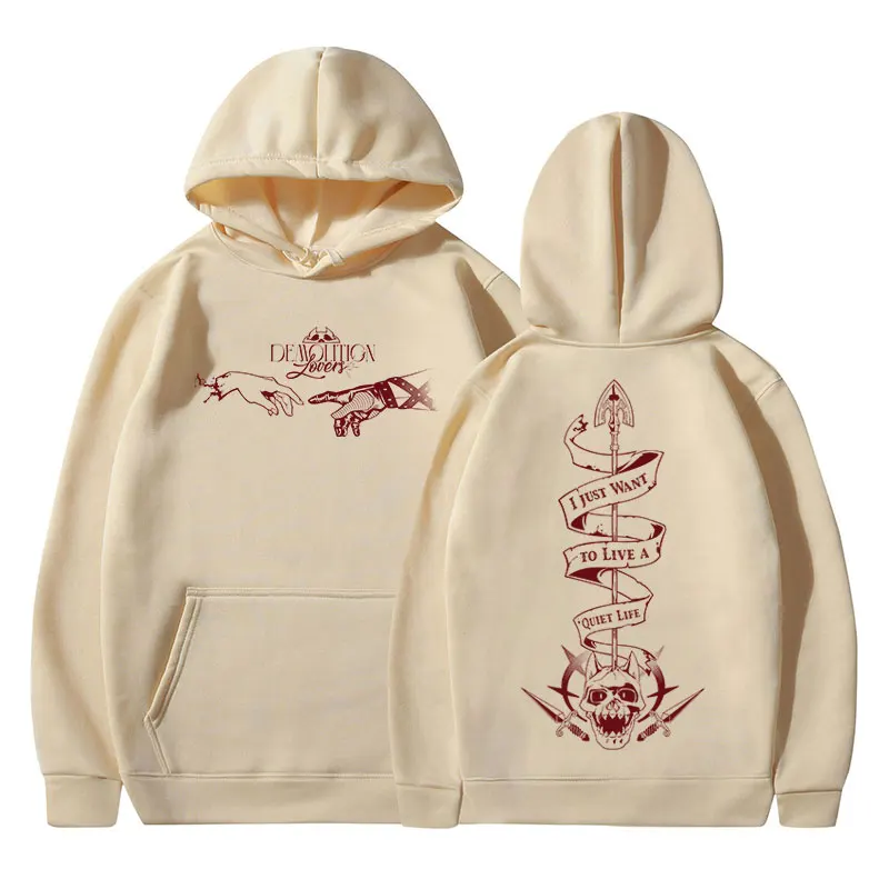 Anime Jojo Bizarre Adventure Hoodies Killer Queen Manga Graphic Hooded Sweatshirt Men Women Casual Long Sleeves Fleece Pullovers