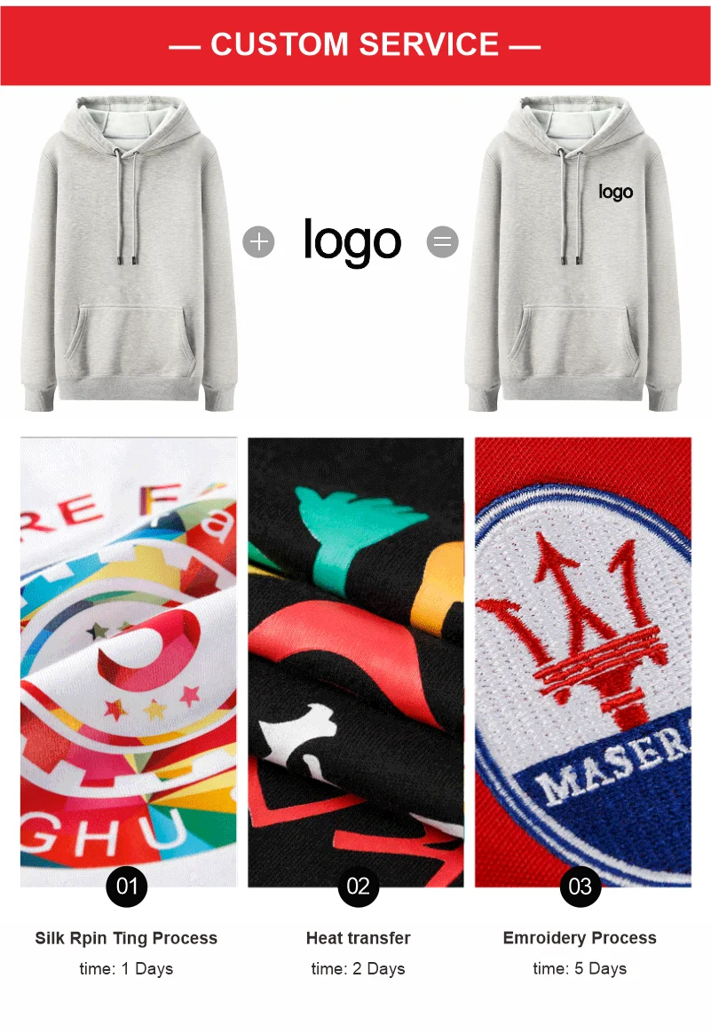 YOTEE Sweatshirt Logo Custom Embroidery/Printing Pure Cotton Company Brand Logo Men's And Women's Hoodies Wholesale