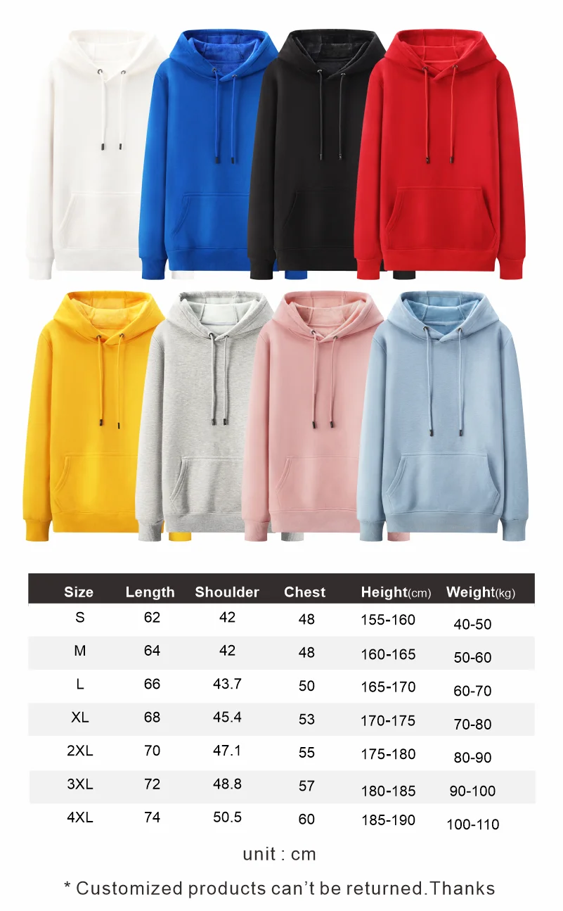 YOTEE Sweatshirt Logo Custom Embroidery/Printing Pure Cotton Company Brand Logo Men's And Women's Hoodies Wholesale