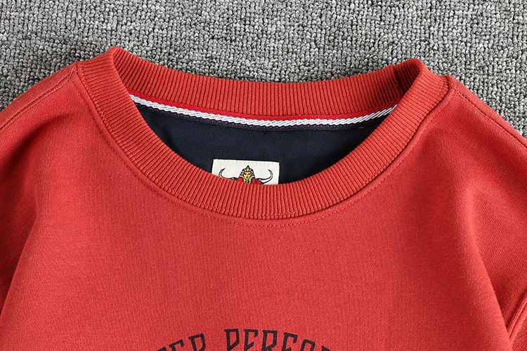 Autumn New American Retro Long Sleeve O-neck Motorcycle Printed Sweatshirts Men's Fashion Washed Terry Pullover Casual Sportwear