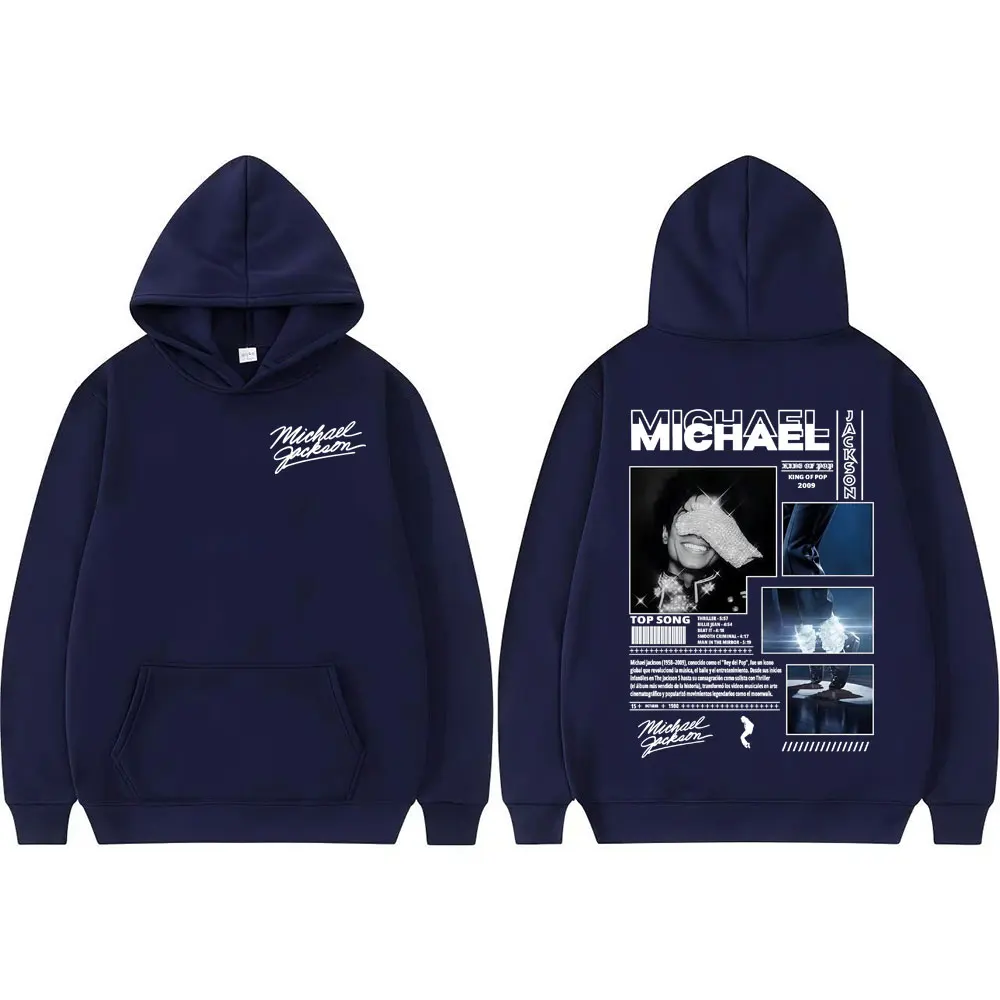 Michael Jackson King of Pop World Tour Hoodies Men Women Fashion Classic Oversized Hoodie High Quality Casual Fleece Sweatshirts