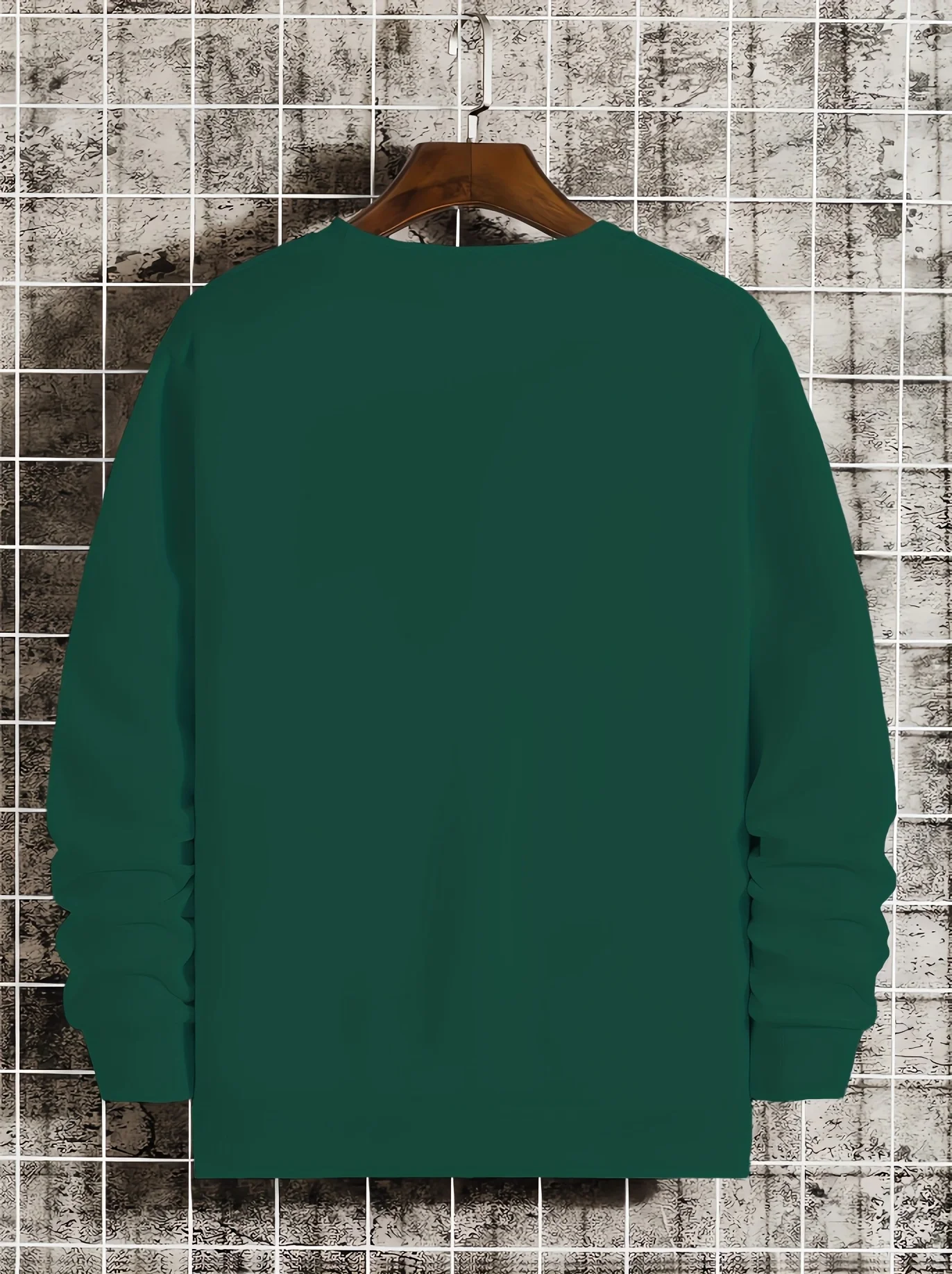 Men's Autumn and Winter Fashionable Casual Loose New York Letter Graphic Printed Long-Sleeved Round-Neck Sweatshirt