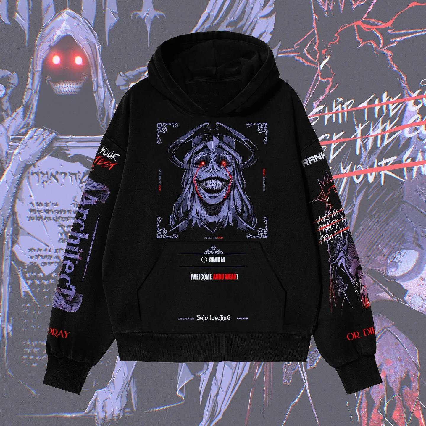 Solo Leveling Premium Print Hoodies Men Sweatshirt Y2k Top Streetwear Oversized Hoodie Harajuku Casual Tracksuit Men Clothing