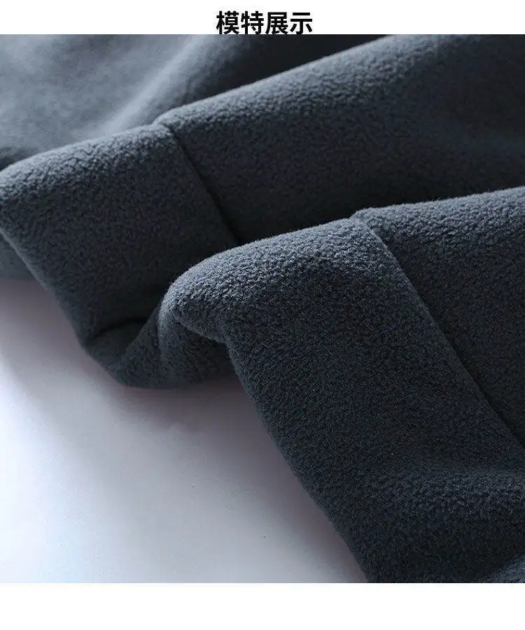 New Autumn Winter Men's Polar Fleece Jackets Casual Hooded Pocket Zipper Coats Cold-Proof Thickened Warm Hoodies Jackets for Men