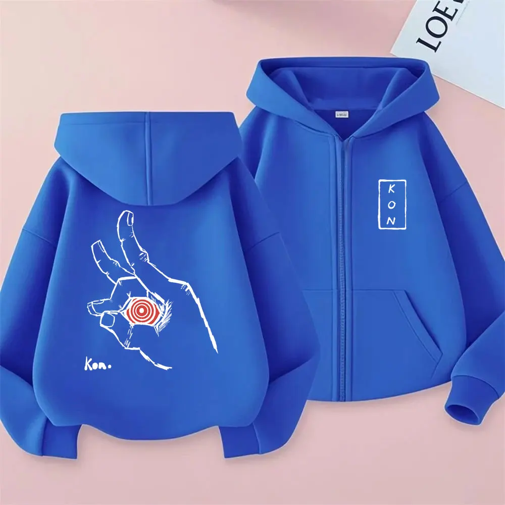 Anime Chainsaw Man Zipper Hoodie Hayakawa Aki Summon Fox Devil Kon Graphic Zip Up Jacket Men Women Manga Oversized Sweatshirt