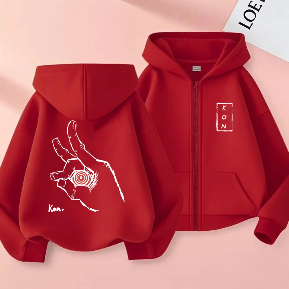 Anime Chainsaw Man Zipper Hoodie Hayakawa Aki Summon Fox Devil Kon Graphic Zip Up Jacket Men Women Manga Oversized Sweatshirt