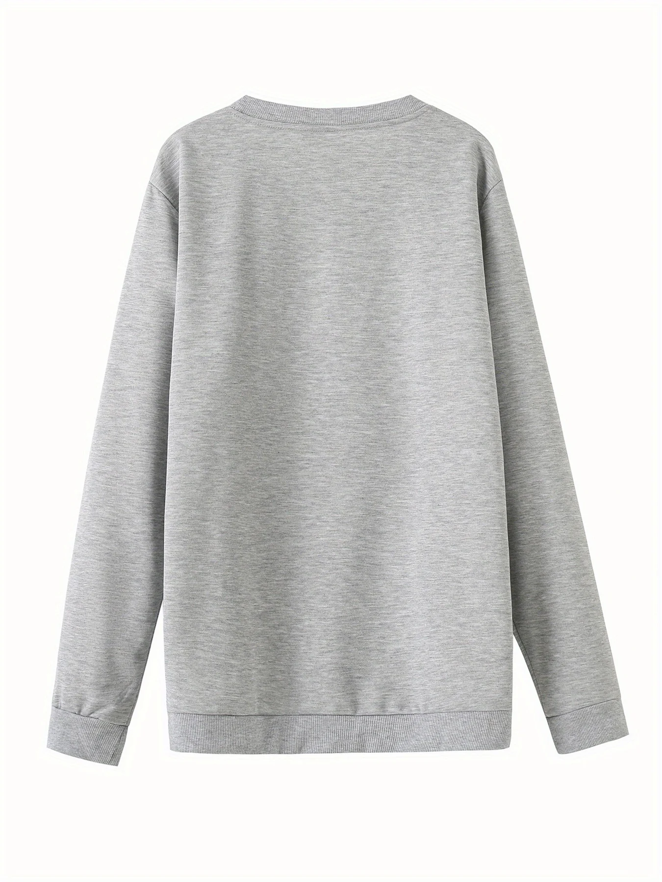 Men's Autumn and Winter Fashionable Casual Loose Mountain Graphic Print Long Sleeved Round Neck Sweatshirt