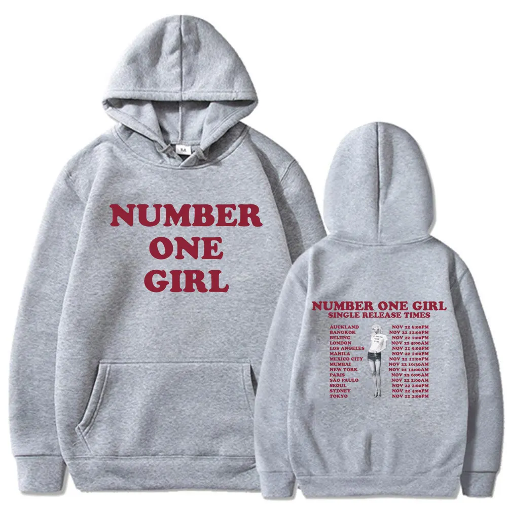 Rosé Number One Girl Album Hoodies Kpop Men Women Clothing Aesthetic Long Sleeve Sweatshirts Fleece Oversized Pullovers Y2K
