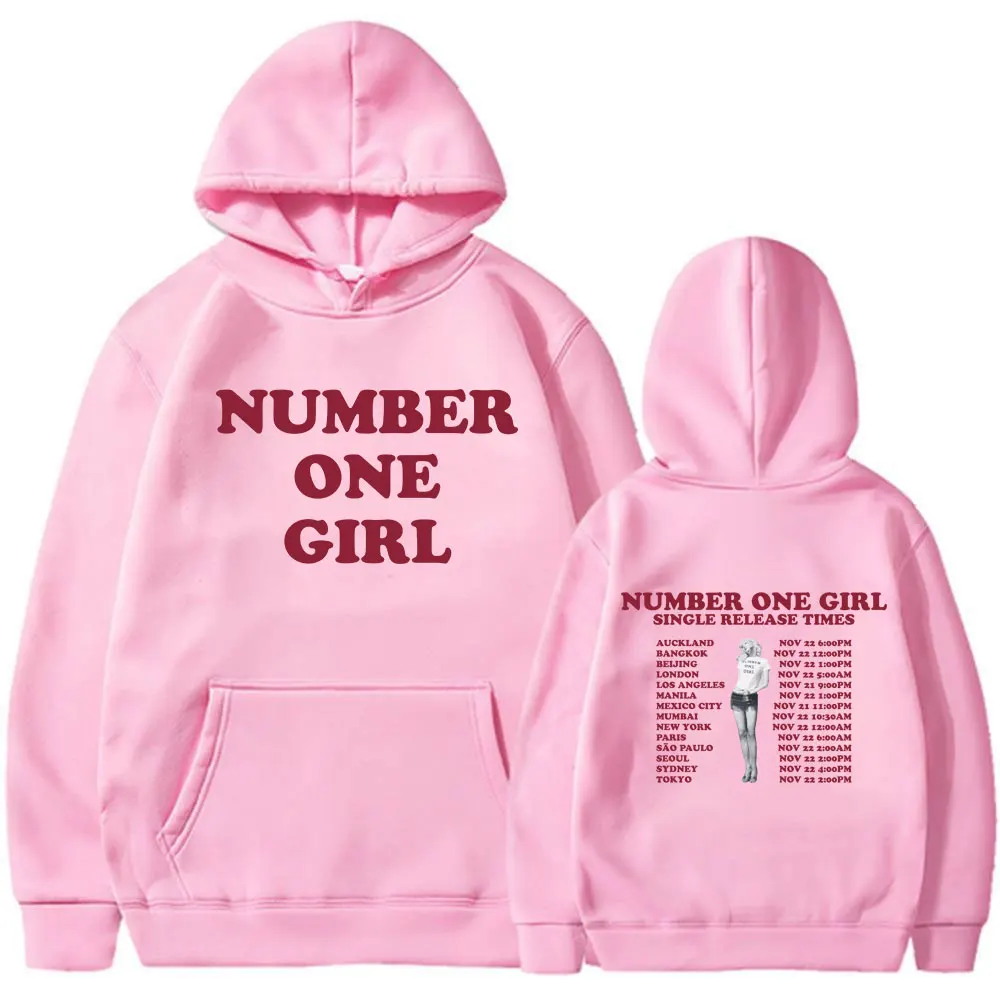 Rosé Number One Girl Album Hoodies Kpop Men Women Clothing Aesthetic Long Sleeve Sweatshirts Fleece Oversized Pullovers Y2K