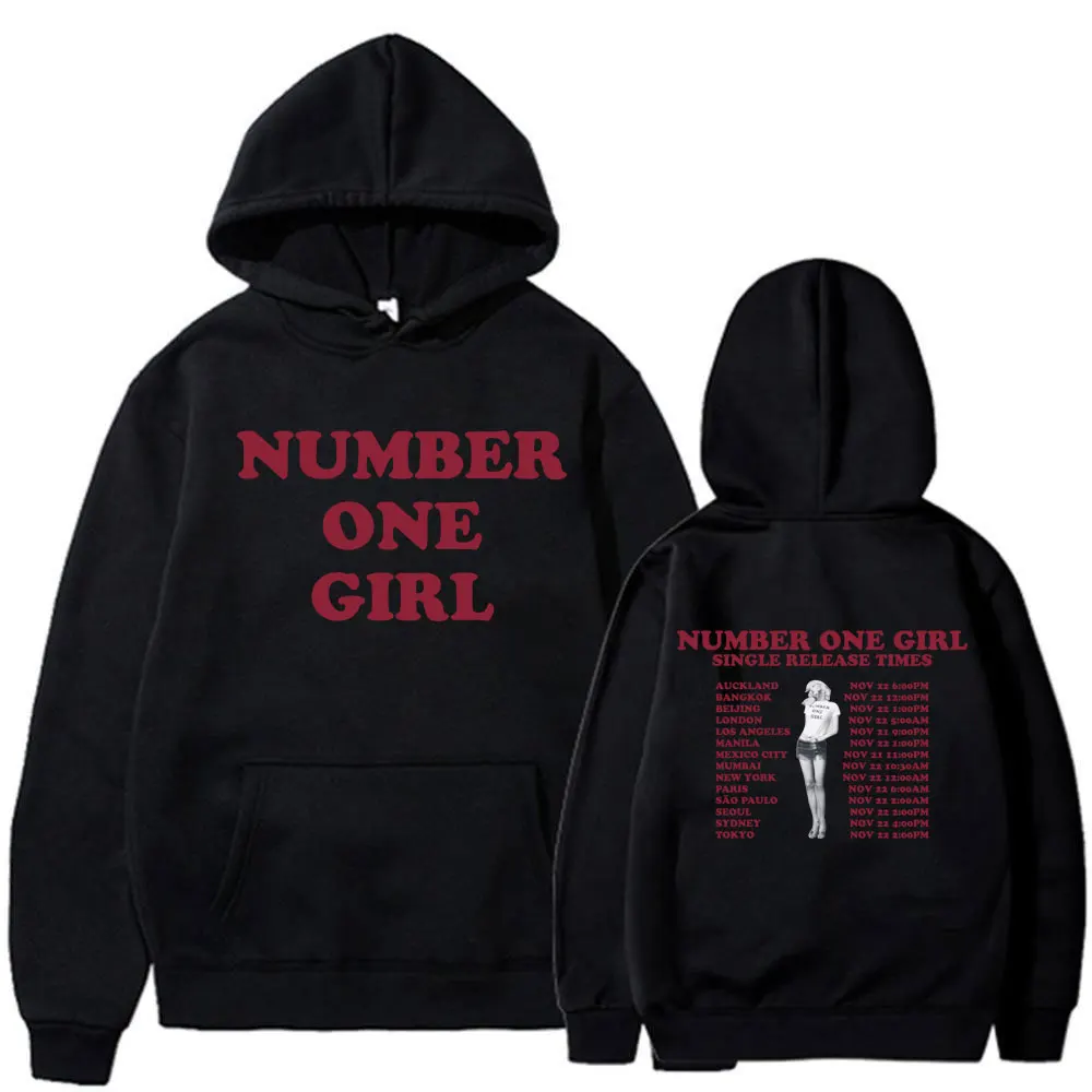 Rosé Number One Girl Album Hoodies Kpop Men Women Clothing Aesthetic Long Sleeve Sweatshirts Fleece Oversized Pullovers Y2K