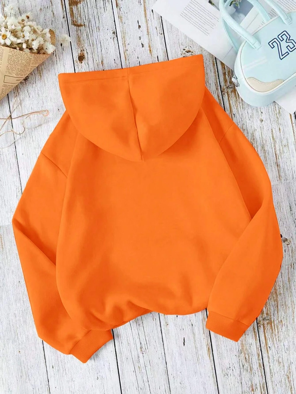 Loose Oversized Clothing Hoodie Men Women Autumn Warm Fleece Street Sweatshirts Solid Color Casual All-match Couple Hooded