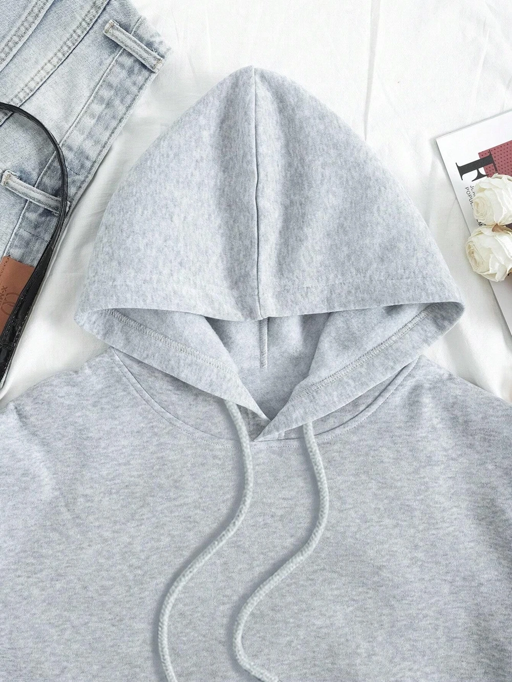 Loose Oversized Clothing Hoodie Men Women Autumn Warm Fleece Street Sweatshirts Solid Color Casual All-match Couple Hooded