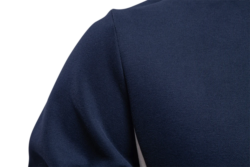 AIOPESON Mens Patckwork Cotton-blend Crew Neck Sweatshirts Fashion Casual Sport Round Neck Pullover Sweatshirt for Men