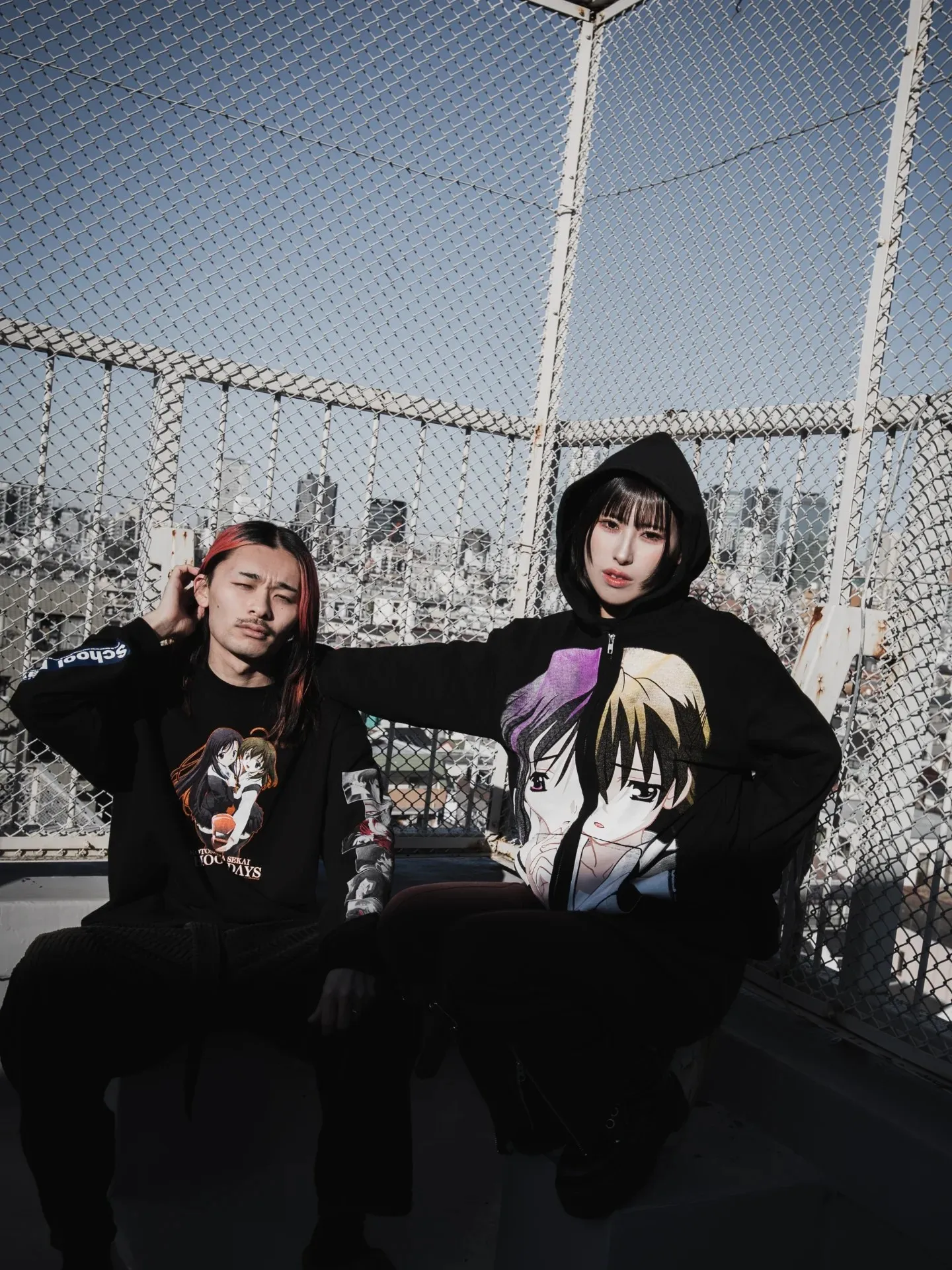 Y2k School Days Hoodies Pullover Streetwear Top Harajuku Oversized Sweatshirt Japanese Anime Zipper Hoodie Women Men Clothes
