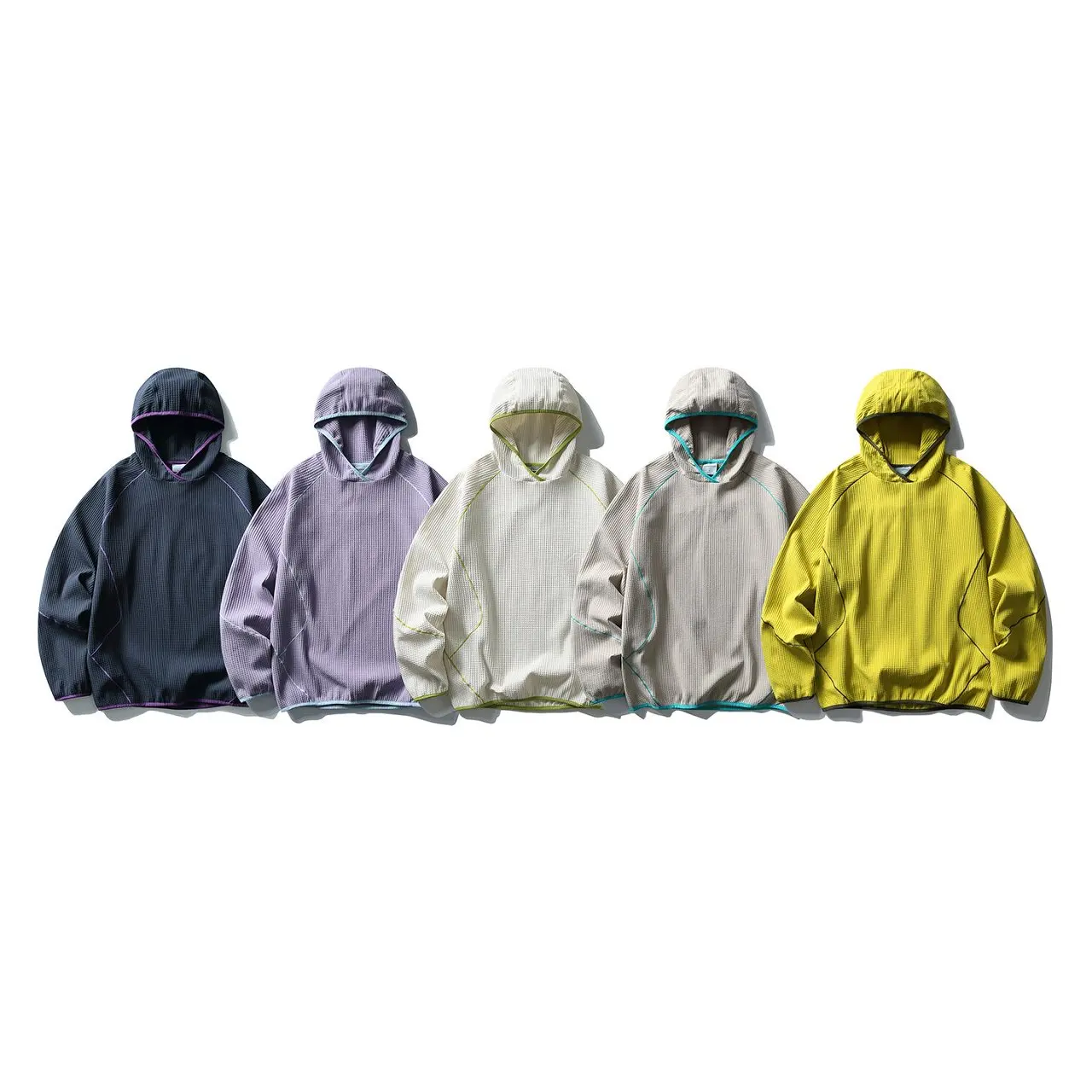 Men Women Outdoor Quick Dry Sport Long Sleeve Breathable Hooded Sweatshirt Unisex Fashion Loose Casual Pullover Hoodies T-shirt