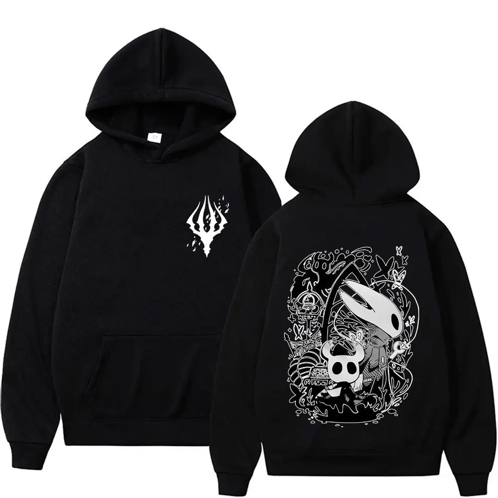 Game Hollow Knight Graphic Hoodie Men Women Clothing Cotton Casual Oversized Streetwear Male Vintage Fleece Hoodies Fans Gift