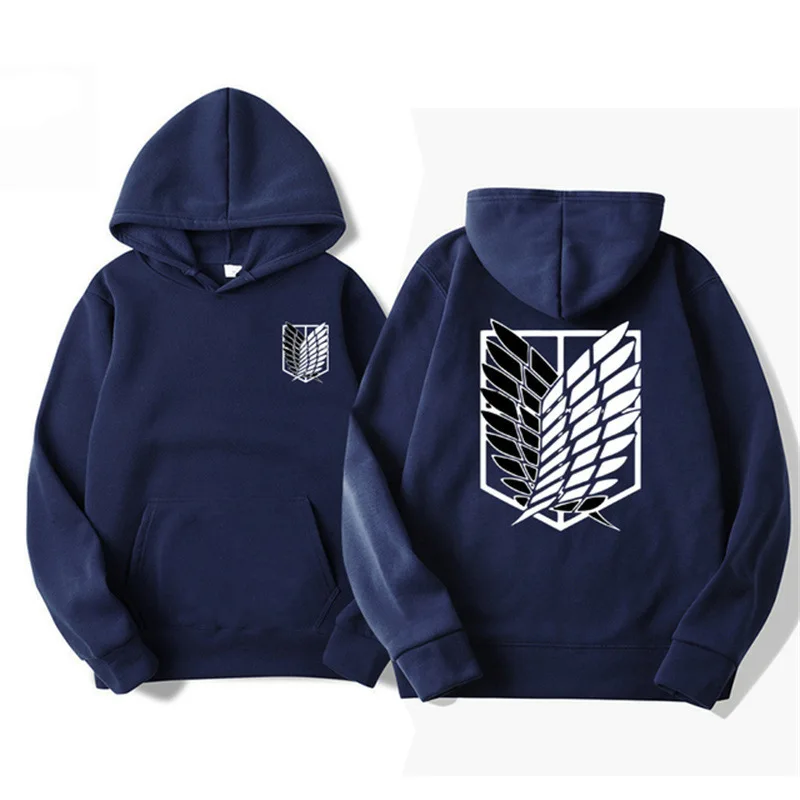 Attack on Titan Men's Hoodie Anime Hoodie Men's and Women's Street Clothing Harajuku Crescent Extreme Man Hoodie Sweatshirt