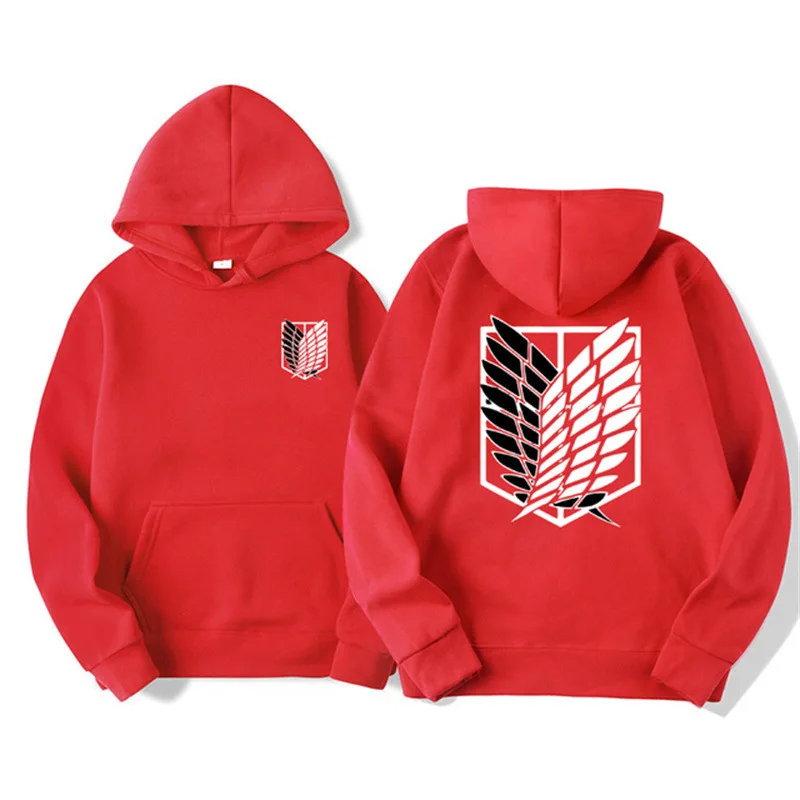 Attack on Titan Men's Hoodie Anime Hoodie Men's and Women's Street Clothing Harajuku Crescent Extreme Man Hoodie Sweatshirt