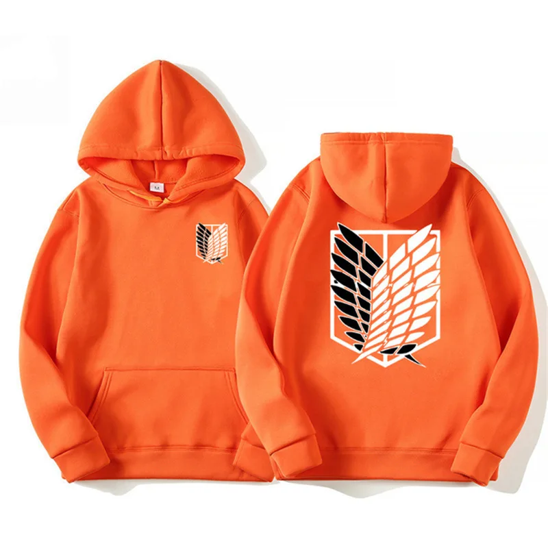 Attack on Titan Men's Hoodie Anime Hoodie Men's and Women's Street Clothing Harajuku Crescent Extreme Man Hoodie Sweatshirt