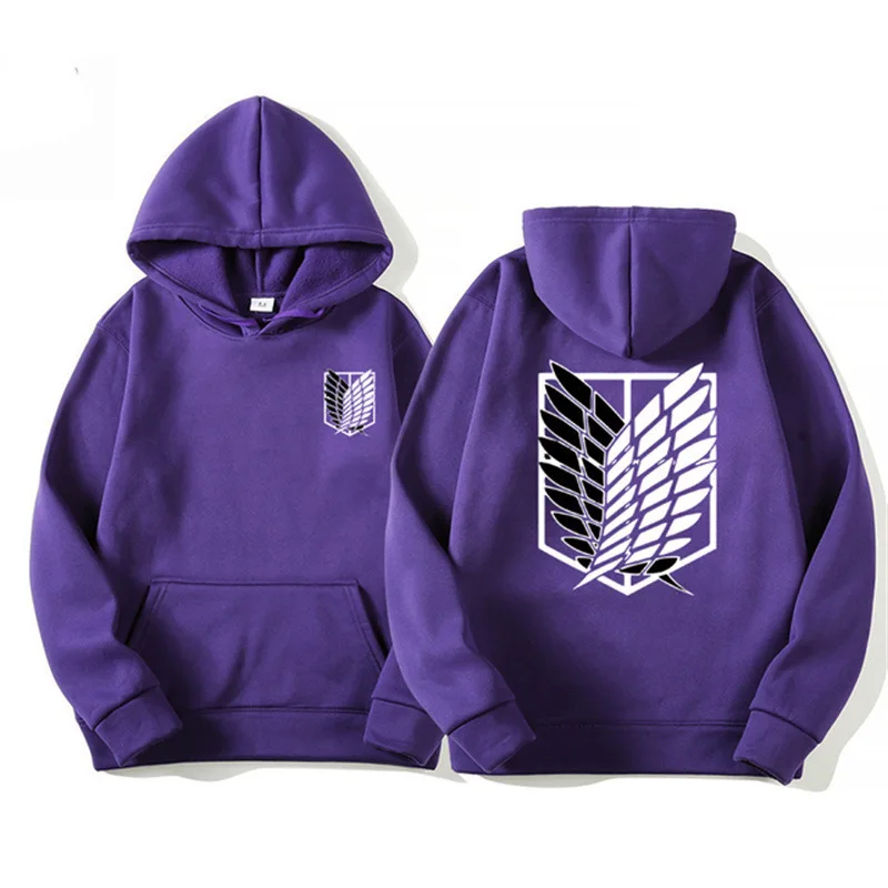 Attack on Titan Men's Hoodie Anime Hoodie Men's and Women's Street Clothing Harajuku Crescent Extreme Man Hoodie Sweatshirt
