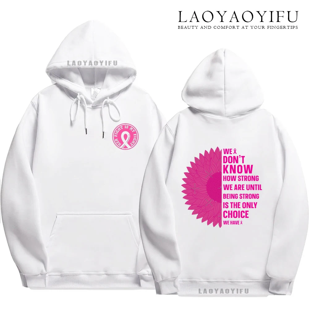 Family Pack Pink Awareness Ribbon Hoodies Survivor Support Winter Collection Spring and Autumn‌ Pink Ribbon Breast Cancer Gifts