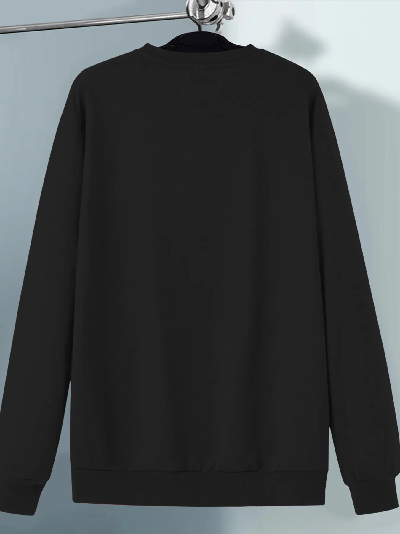 Men's Autumn and Winter Fashionable Casual Loose Fit New York Letter Pattern Printed Long Sleeved Round Neck Sweatshirt