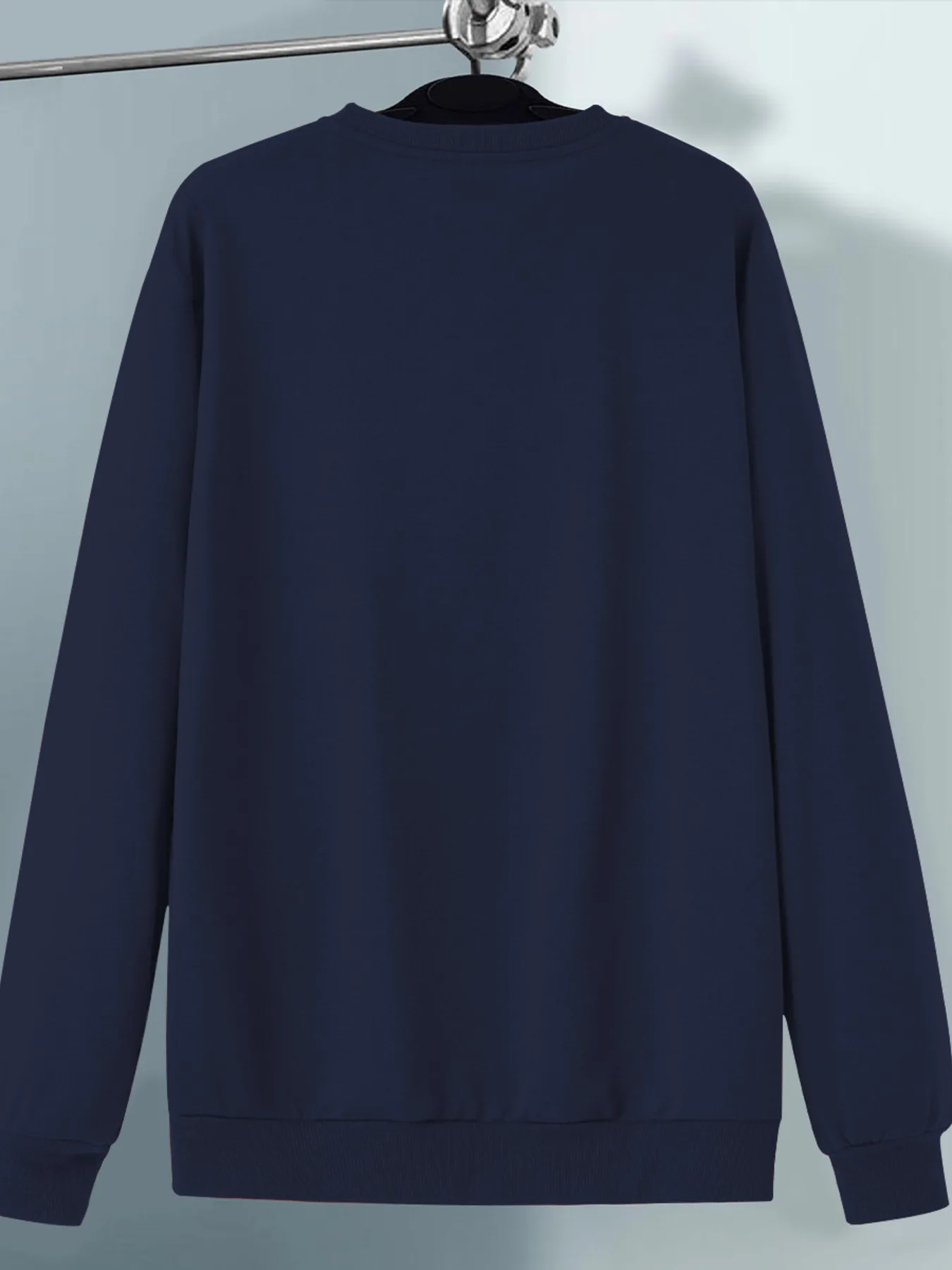 Men's Autumn and Winter Fashionable Casual Loose Fit New York Letter Pattern Printed Long Sleeved Round Neck Sweatshirt