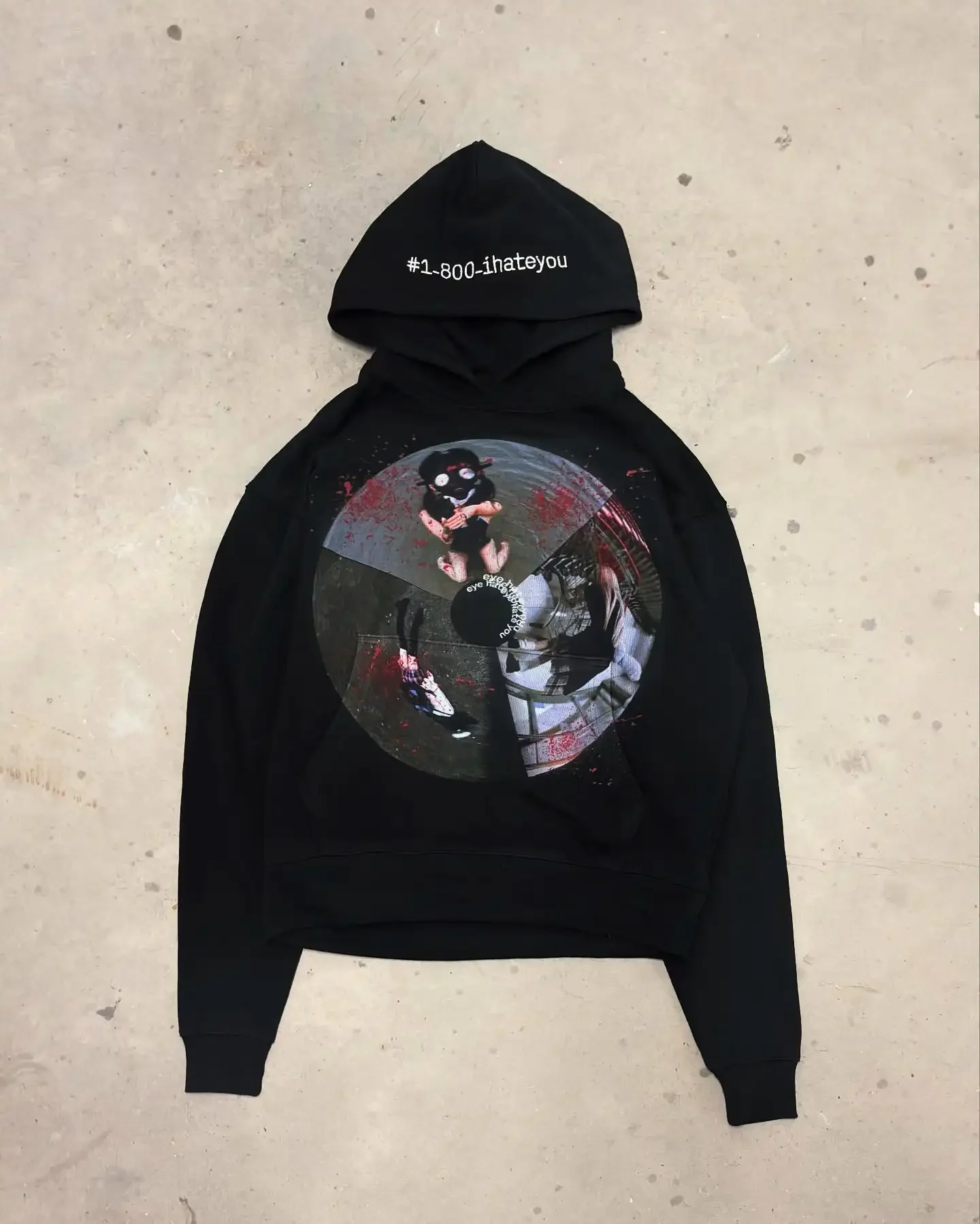 Red Light Zip-Up Oversized Hoodie Grunge Streetwear Gothic Sweatshirt Hoodies Women Tops Men Clothing Goth Harajuku Y2k Clothes