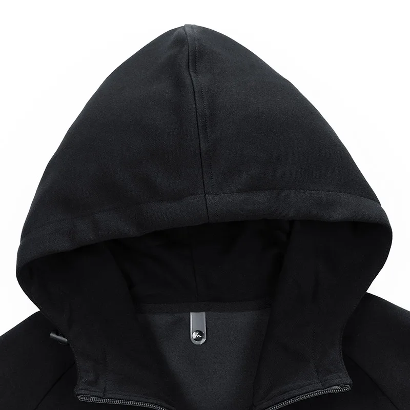 Men Sweatshirts Cotton Hooded Oversized 6XL 7XL 8XL Plus Size Zipper Full Length Hoodies Pullovers Autumn Streetwear Sportswear
