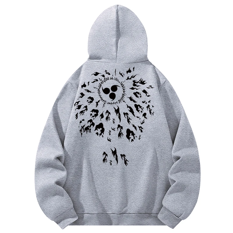 Graphic Print Casual Hoodies for Men Cozy Warm Fleece Lined Hooded Sweatshirt with Kanga Pocket Long Sleeve Pullover Tops Outfit