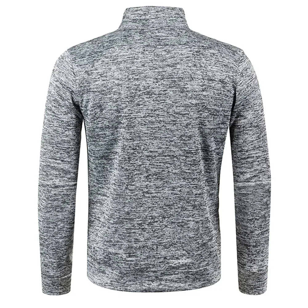 Men's Cardigan Zipper Hoodies Black Green Gray Contrasting Colors Jackets Fashion Casual High Stand Sweatshirts Coats Sportwear
