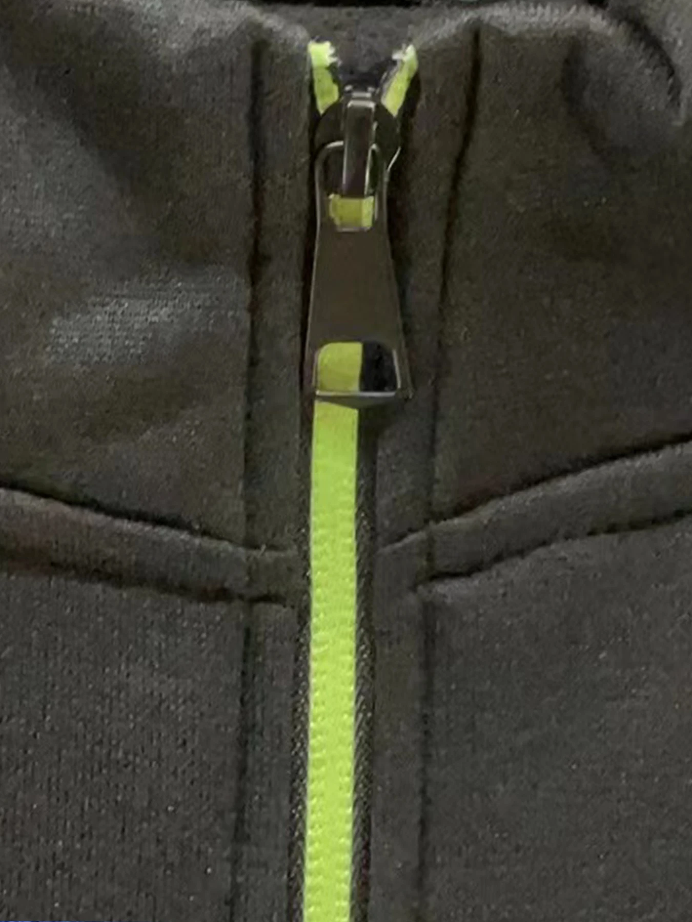 Men's Cardigan Zipper Hoodies Black Green Gray Contrasting Colors Jackets Fashion Casual High Stand Sweatshirts Coats Sportwear