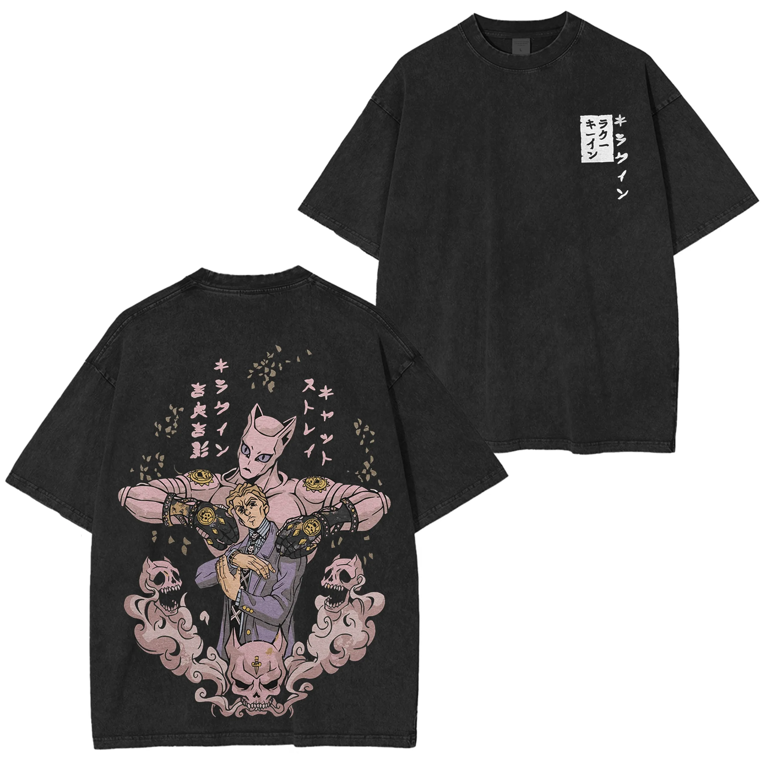 Jojo Bizarre Adventure Anime Hoodies Quarter Zip Long Sleeve Streetwear Anime Sweatshirt Summer Tops Tracksuit Men Clothing
