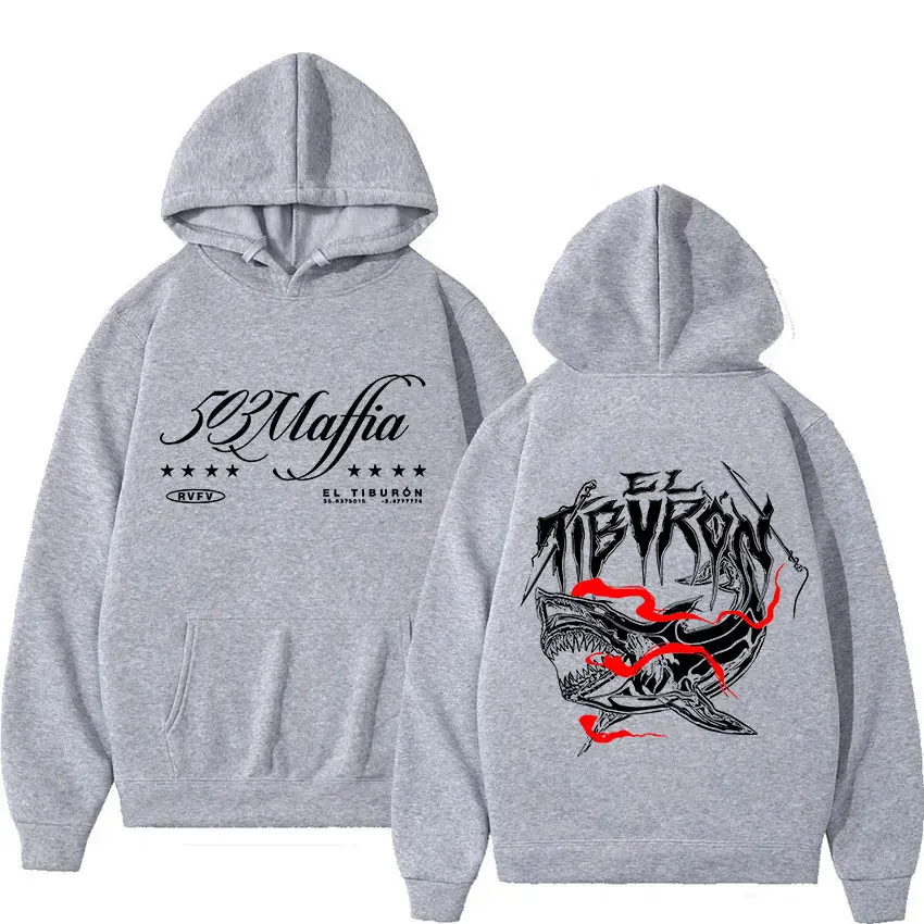 Rapper RVFV ELTIBVRON 503 MAFFIA Tour 2025 Album  Hoody Mens Clothing Fashion Harajuku Sweatshirt Casual Oversized Fleece Hoodie