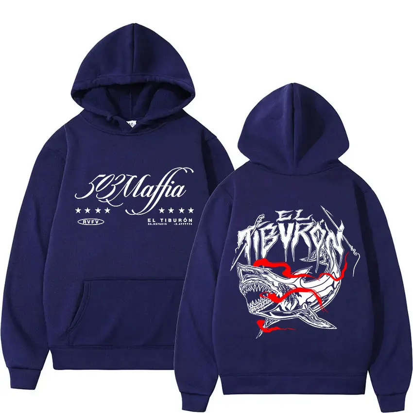 Rapper RVFV ELTIBVRON 503 MAFFIA Tour 2025 Album  Hoody Mens Clothing Fashion Harajuku Sweatshirt Casual Oversized Fleece Hoodie