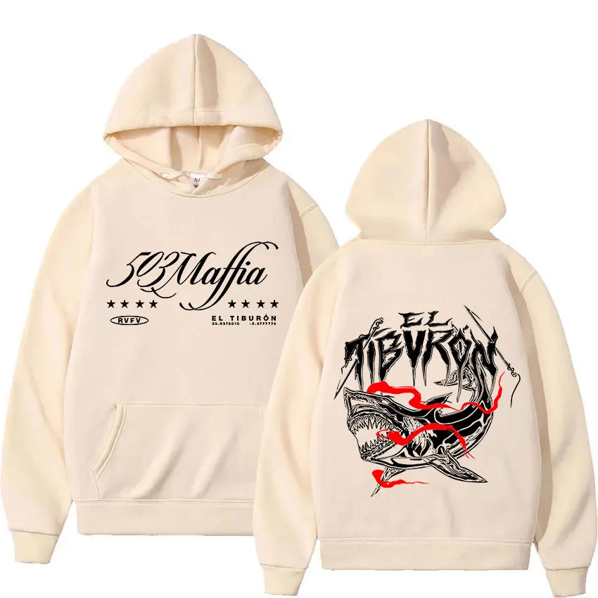 Rapper RVFV ELTIBVRON 503 MAFFIA Tour 2025 Album  Hoody Mens Clothing Fashion Harajuku Sweatshirt Casual Oversized Fleece Hoodie