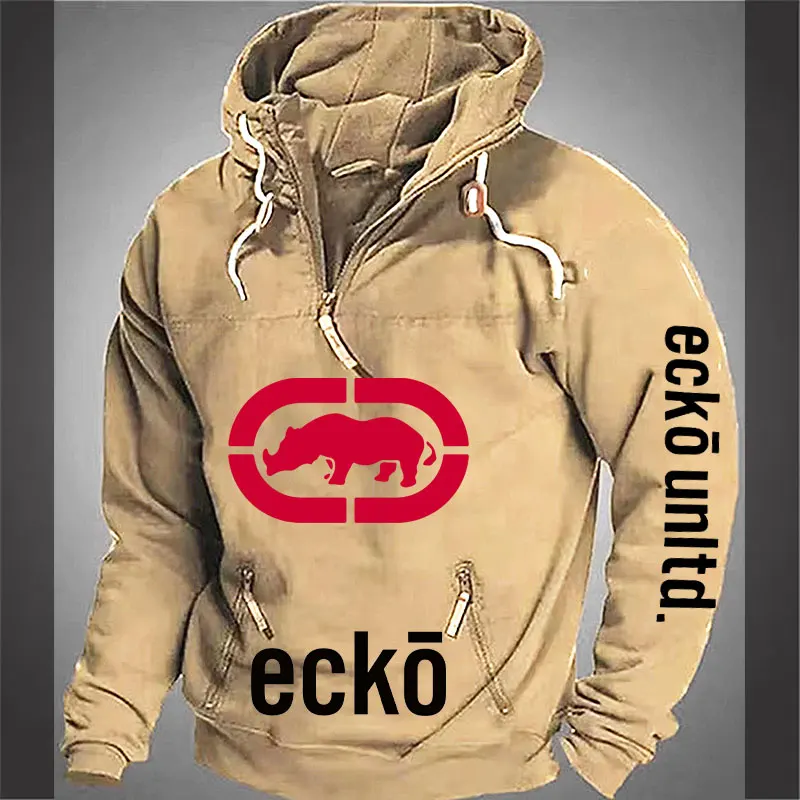 2026 New Men's Autumn Outdoor Leisure Brand Hoodie, Fashionable for Street Travel