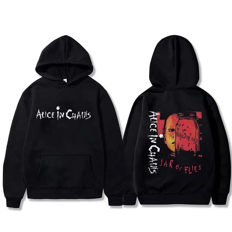 Rock Band Alice in Chains Jar of Flies Album Hoodie Men Women Vintage Casual Fleece Cotton Sweatshirt Male Fashion Streetwear