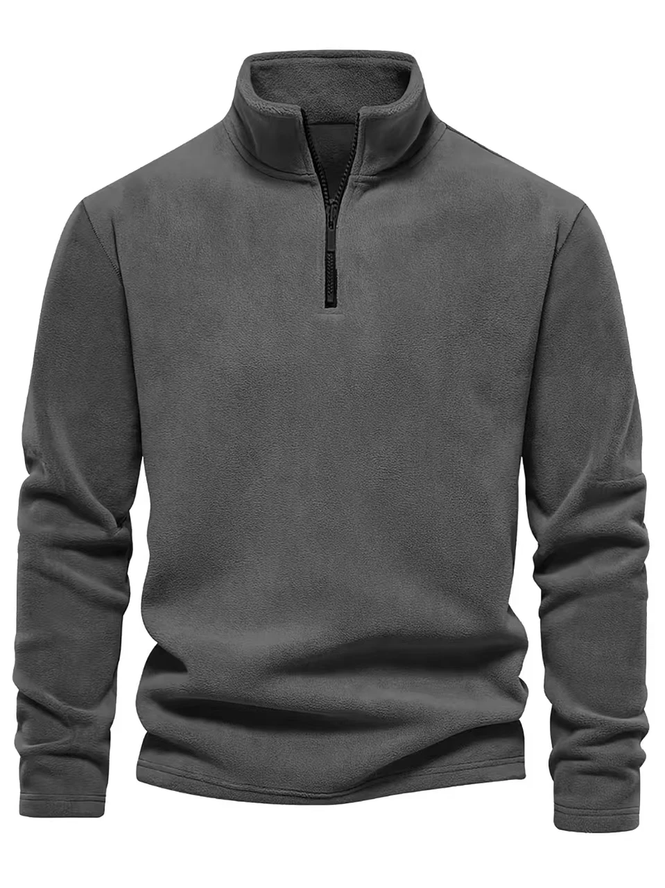 Spring And AutumnBrand Quality Thicken Warm Fleece Jacket for Men Zipper Neck Pullover Men's Sweatshirt Soft Shell Mens Jacke