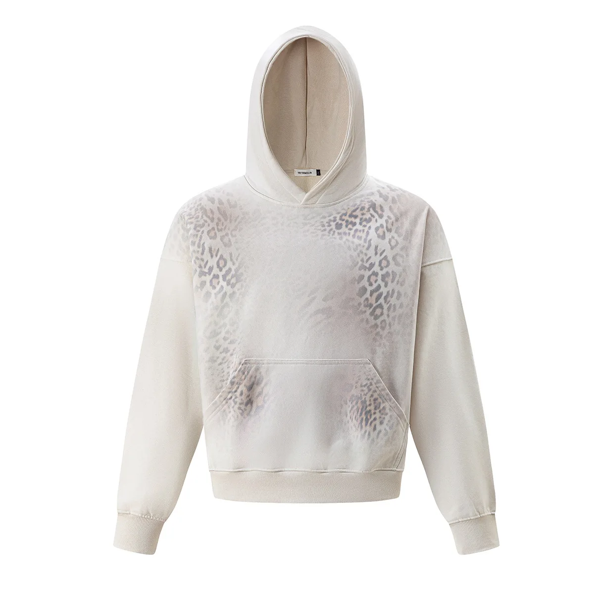 PFNW High Street Leopard Print Hooded Sweatshirt Men's Fashionable Long Sleeve Pocket Pullover Hoodie 2026 New Tide 28L3412