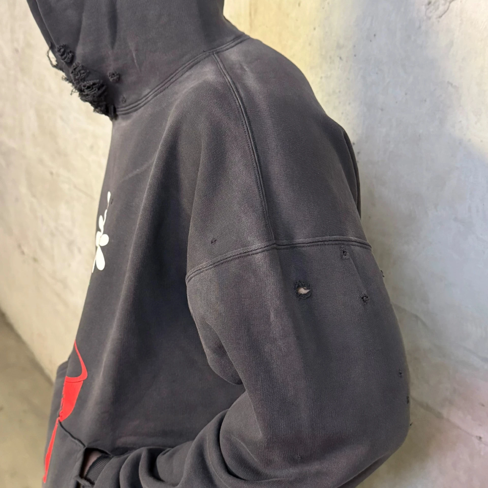 SMX6 Streetwear Sweatshirts Tops Hip Hop Make Old Damaged Hoody De La Soul Is Dead Printing Washing Hoodie for Men Clothing