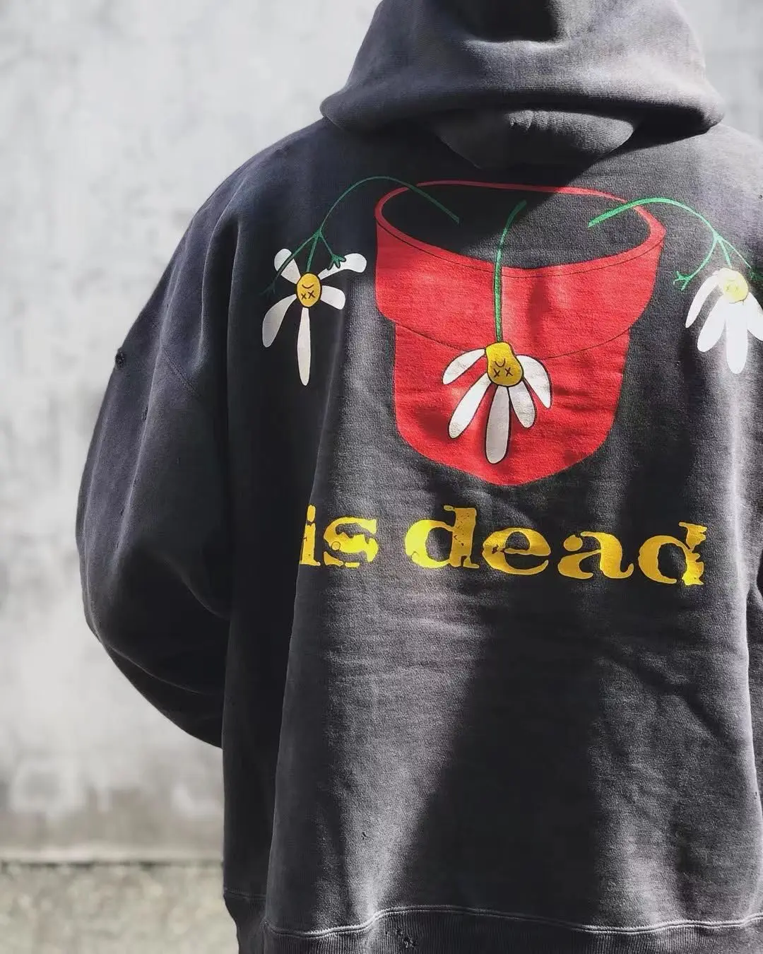 SMX6 Streetwear Sweatshirts Tops Hip Hop Make Old Damaged Hoody De La Soul Is Dead Printing Washing Hoodie for Men Clothing