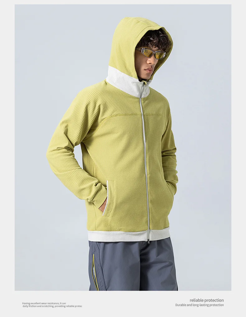 Sweatshirt Coat Men Loose Casual Outdoor Hiking Sport Hoodie Jacket City Walk Track Hooded Sweatshirts Coat Spring Autumn Tops