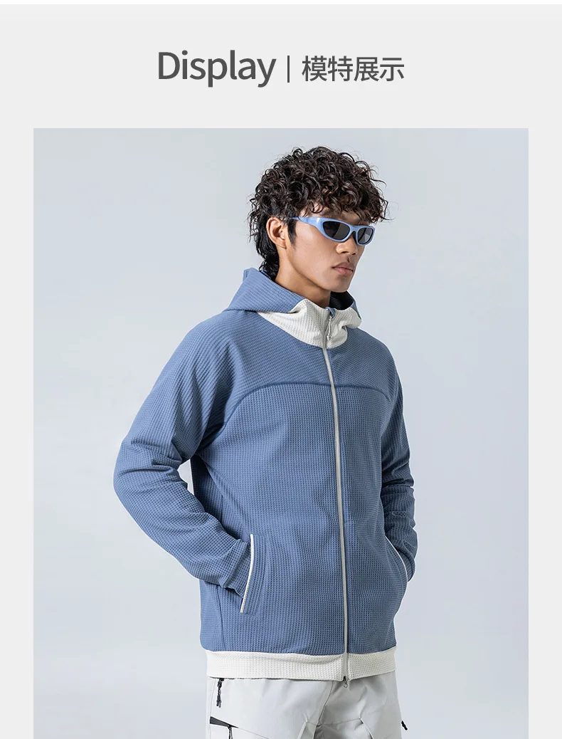 Sweatshirt Coat Men Loose Casual Outdoor Hiking Sport Hoodie Jacket City Walk Track Hooded Sweatshirts Coat Spring Autumn Tops
